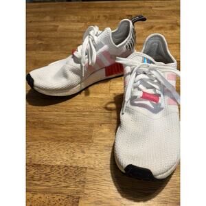 ADIDAS NMD R1 White Hologram Size 9 Athletic Running Shoe Casual Walking Dance